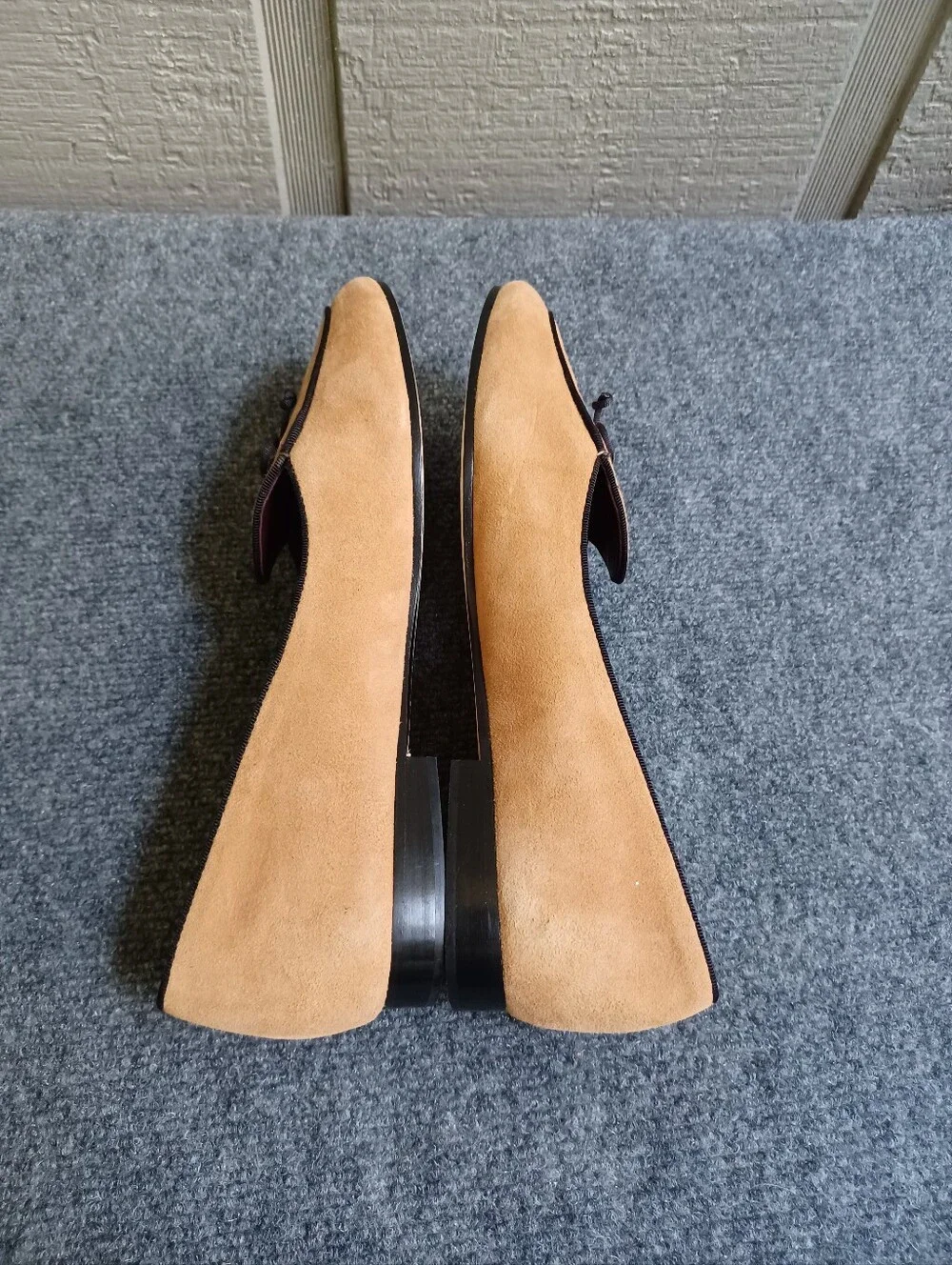 Kate Spade Devi Suede Loafers Size 10 B Women Bow Slip On In Bungalow Brown